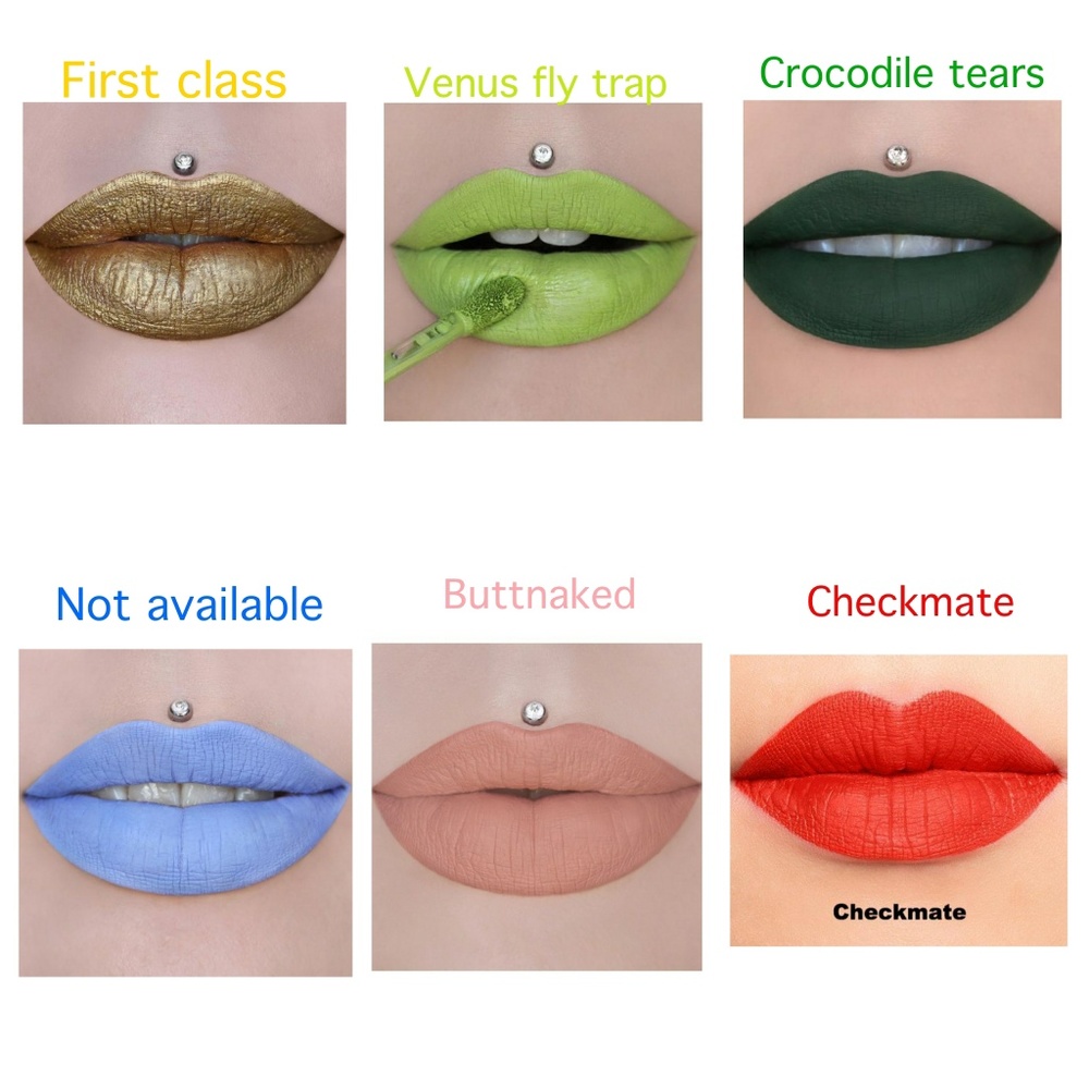 6 Jeffree star liquid lip bundle